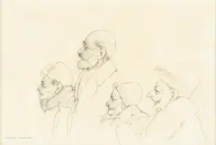 Rafael Coronel, Untitled, GRAPHITE DRAWING ON SKETCH PAPER