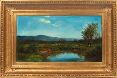 John Ross Key, Untitled, OIL ON CANVAS LAID ON CANVAS, H 14 18"