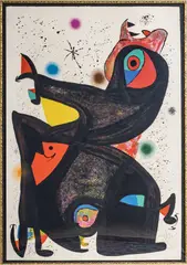 Joan Miró, Untitled, 1979, LITHOGRAPH IN COLORS ON WOVE PAPER