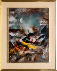 Untitled by Leonardo Nierman, OIL ON MASONITE, offered Mar 2022