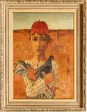 Sarkis Sarkisian, Untitled, 1960, OIL ON CANVAS MOUNTED TO BOARD