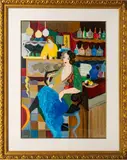 Itzchak Tarkay, Untitled, SERIGRAPH IN COLORS ON WOVE PAPER