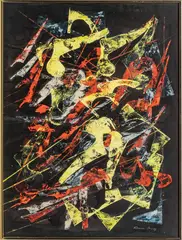 Roman Maraz, Untitled, MIXED MEDIA PRINT