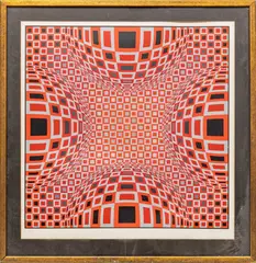 Untitled by Victor Vasarely, 1979, SILKSCREEN IN COLORS, ON WOVE PAPER, offered Mar 2022