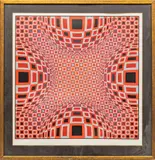 Victor Vasarely, Untitled, 1979, SILKSCREEN IN COLORS, ON WOVE PAPER