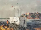 Hughie Lee-Smith, Untitled, OIL ON LINEN CANVAS