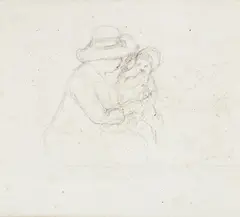 Untitled by Pierre-Auguste Renoir, PENCIL ON CREAM LAID PAPER, WITH WATERMARK AGM, offered Feb 2022