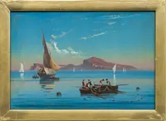 Untitled by Ettore Romano, GOUACHE ON BOARD, offered Feb 2022