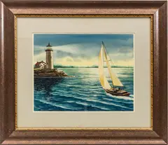 Untitled by Charles Hedinger, WATERCOLOR ON PAPER, offered Feb 2022