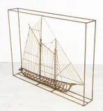 Curtis Jeré, BRASS, SCULPTURE OF SAILBOAT