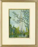Leon Louis Dolice, Untitled, 1930, WOODCUT IN COLORS ON PAPER, C.