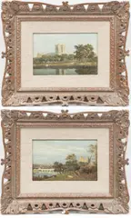 John Constable, Untitled, OIL ON BOARD, PAIR