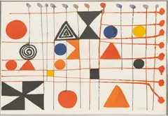 Untitled by Alexander Calder, 1966, LITHOGRAPH IN COLORS ON WOVE PAPER, offered Dec 2021
