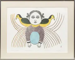 Ningeeuga, STONECUT, STENCIL, 1978, ON PAPER