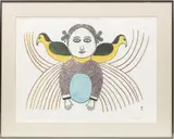 Ningeeuga, STONECUT, STENCIL, 1978, ON PAPER
