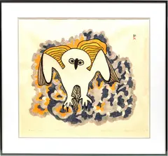 STONECUT, STENCIL by Mayoreak, 1982, ON PAPER, offered Dec 2021