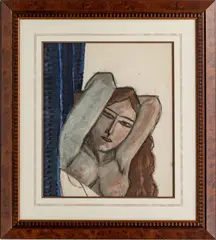 William Hentschel, Untitled, 1940, ACRYLIC & CHARCOAL ON PAPER, C.
