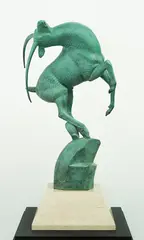 Marshall Fredericks, LEAPING GAZELLE, BRONZE SCULPTURE