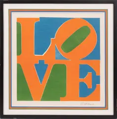 Robert Indiana, Untitled, 1981, ETCHING AND AQUATINT IN COLORS, ON HANDMADE PAPER, CIRCA