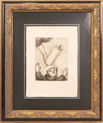 Marc Chagall, Untitled, 1958, ETCHING ON ARCHES PAPER