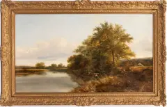Adams Barland, Untitled, 1859, OIL ON CANVAS