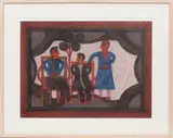Eddie Arning, FOLK ART, 1966, CRAYON ON PAPER