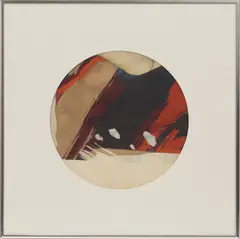 Ray Frost Fleming, Untitled, WATERCOLOR ON PAPER, DIA 11", "CIRCLE: INTERIOR STUDY"