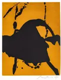 Robert Motherwell, LIFT-GROUND, 1976, ETCHING AND AQUATINT IN COLORS ON J.B. GREEN PAPER