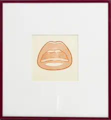 RUBBER STAMP by Tom Wesselmann, 1968, PRINT ON WOVE PAPER, offered Oct 2021