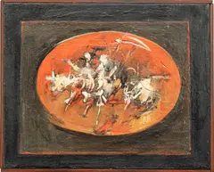Untitled by John Bageris, 1959, OIL ON CANVAS, offered Oct 2021