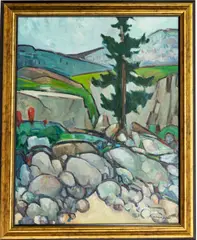 Untitled by George Ralph Smith, OIL ON MASONITE, offered Oct 2021