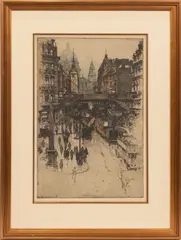 COLOR by Luigi Kasimir, 1925, ETCHING ON PAPER, offered Oct 2021