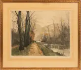 Henri Jourdain, Untitled, AQUATINT ETCHING ON PAPER