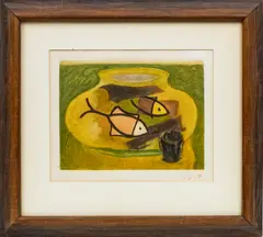 COLOR by Georges Braque, AQUATINT ON ARCHES WOVE PAPER, offered Aug 2021