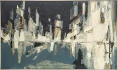 Untitled by Donald Stoltenberg, 1955, OIL AND ENAMEL ON CANVAS, offered Aug 2021