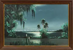 George Buckner, FLORIDA HIGHWAYMEN, OIL ON ARTIST'S BOARD