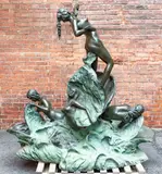 BRONZE GARDEN by Auguste Moreau, SCULPTURE FOUNTAIN, offered Aug 2021