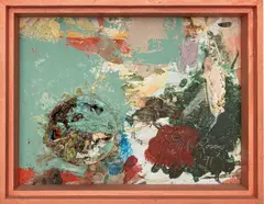 Mel Rosas, Untitled, 1991, OIL AND MIXED MEDIA ON BOARD