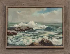Untitled by Line Bloom, 1959, OIL ON CANVAS, offered Jul 2021