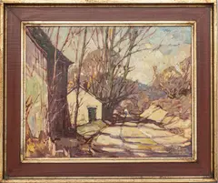 Leslie Cope, Untitled, 1957, OIL ON CANVAS BOARD