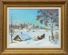 WINTER LANDSCAPE by Alexander Alexandrovsky, 2005, OIL ON CANVAS, offered Jul 2021
