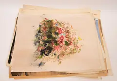 Harold Cohn, Untitled, MIXED MEDIA ON PAPER, C. 1950, APPROX. 43 PCS