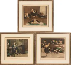 Gaston Hoffmann, TWO ETCHINGS IN COLOR, ONE, LITHOGRAPH IN COLOR ON PAPER