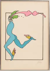 Untitled by Peter Max, LITHOGRAPH IN COLORS ON WOVE PAPER, offered Apr 2021