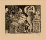 Pablo Picasso, Untitled, 1934, ETCHING, ON AUVERGNE RICHARD DE BAS PAPER (WITH WATERMARK)