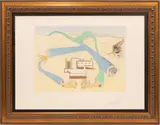 Salvador Dalí, Untitled, ENGRAVING IN COLORS, ON WATERMARKED ARCHES PAPER