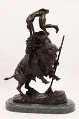 Untitled by Frederic Remington, BRONZE SCULPTURE, offered Apr 2021