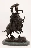 Untitled by Frederic Remington, BRONZE SCULPTURE, offered Apr 2021