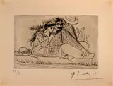 Pablo Picasso, Untitled, 1925, DRYPOINT, ON ARCHES LAID PAPER