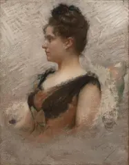 Untitled by Julius Rolshoven, 1889, PASTEL ON PAPER, offered Feb 2021